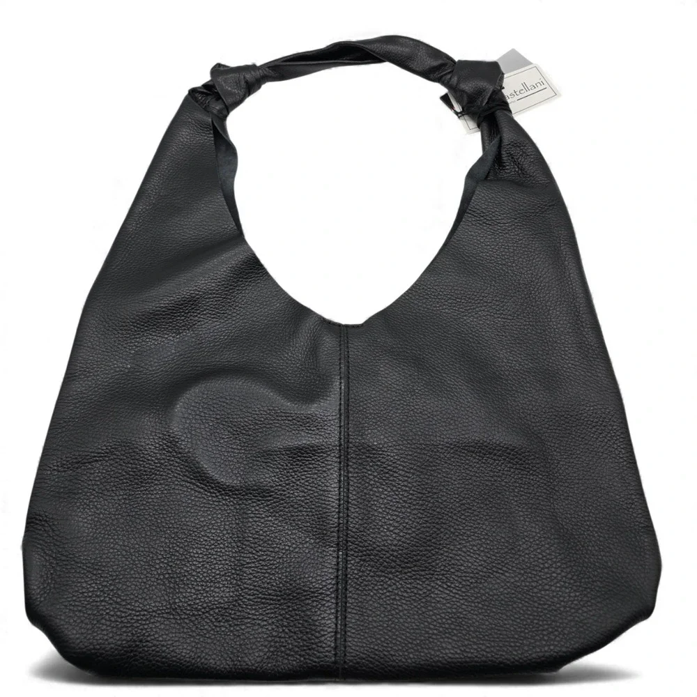 Italian Leather Hobo Bag VIOLA CASTELLANI Made in Italy Soft Unlined‎ Shoulder